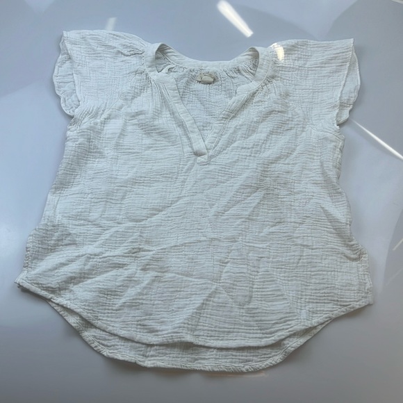 UpWest Coastal Cotton Popover Top N197 - Picture 2 of 5